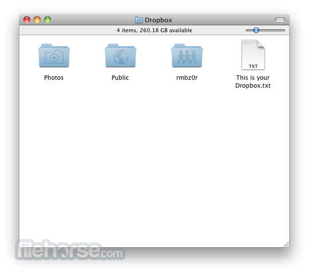 desktop shortcut for dropbox on mac